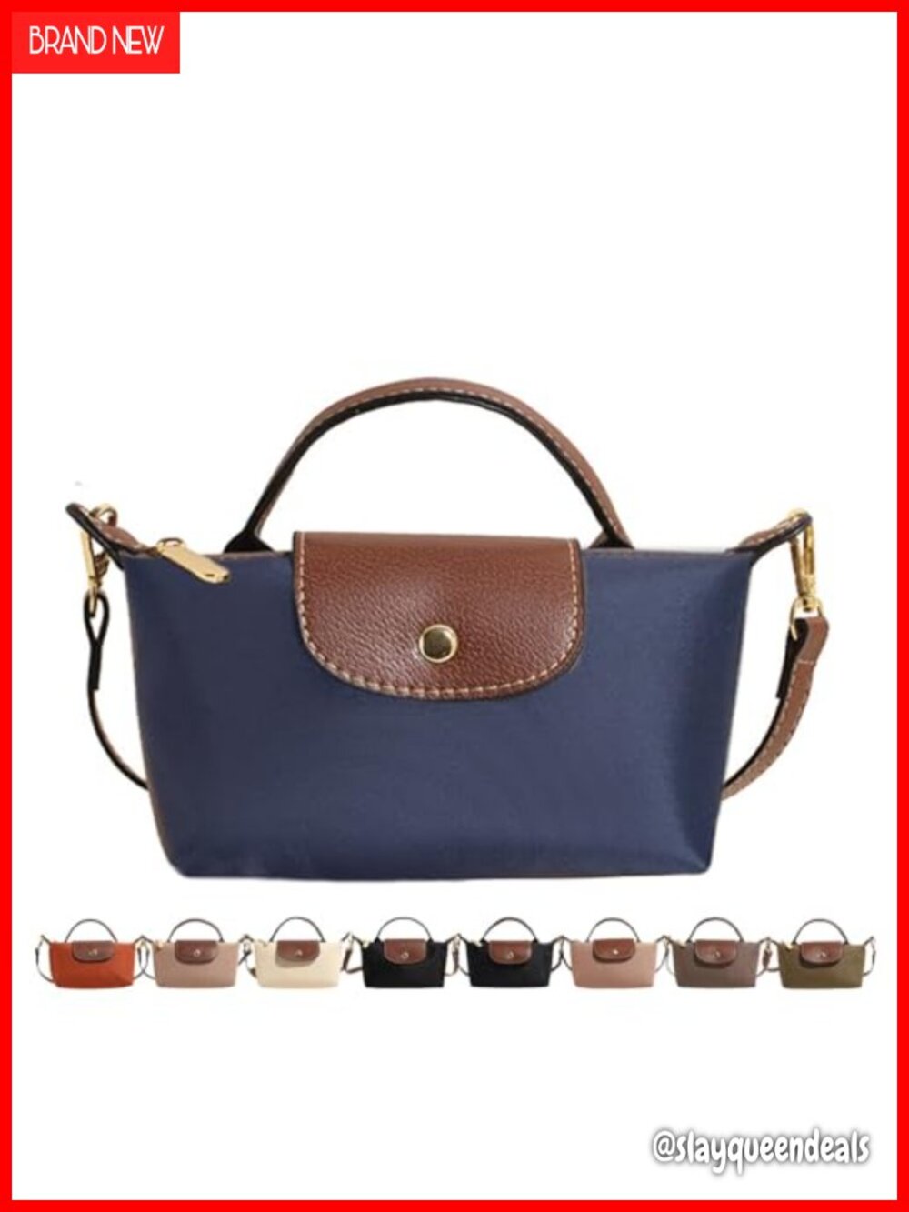 Mini Crossbody Bag Adjustable Strap Zipper Pocket Women's Shoulder Handbag